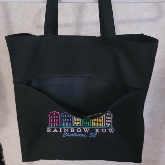 Rainbow Row Tote Bag Charleston, SC - Picture 4 of 10